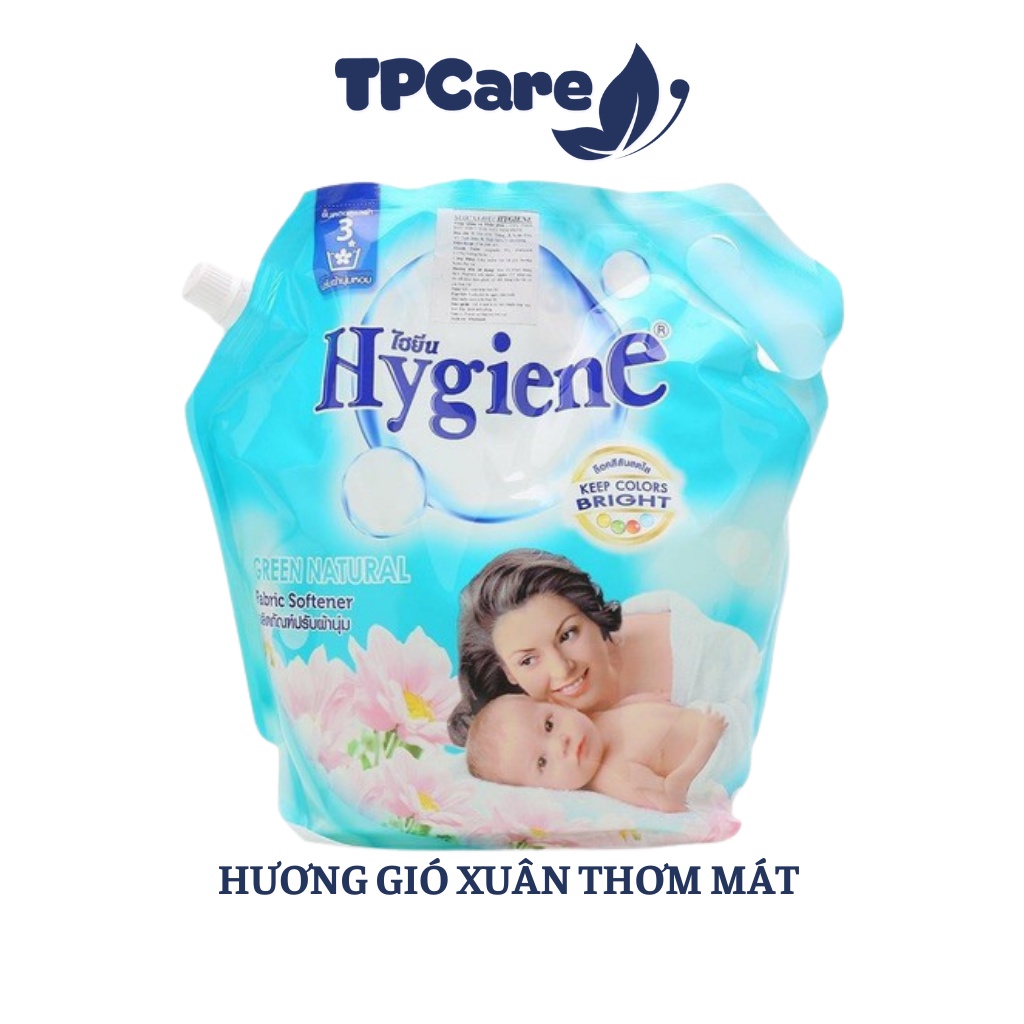 Nước Xả Mềm Vải Đậm Đặc Lưu Hương HYGIENE Nhập Khẩu Thái Lan Dạng Túi 1800ml