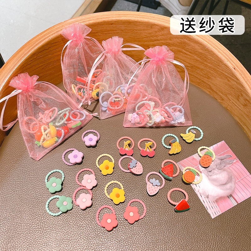 Set 10 dây buộc tóc Hàn Quốc dễ thương