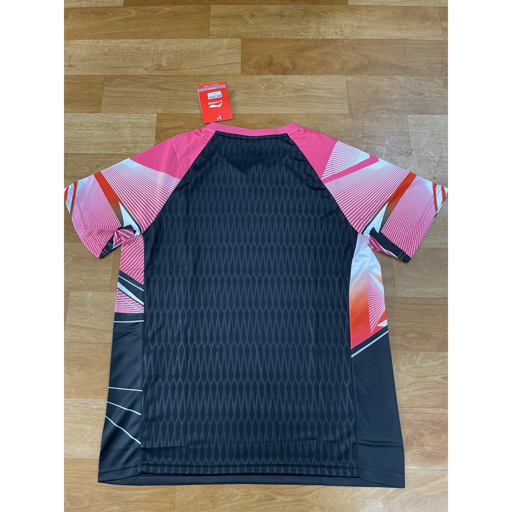 Áo cầu lông Lining 22029 Hồng đen (nam,nữ)