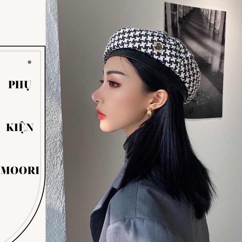 Nón beret nữ dạ phong cách Hàn Quốc trẻ trung, năng động, nữ tính- Phụ kiện Moori
