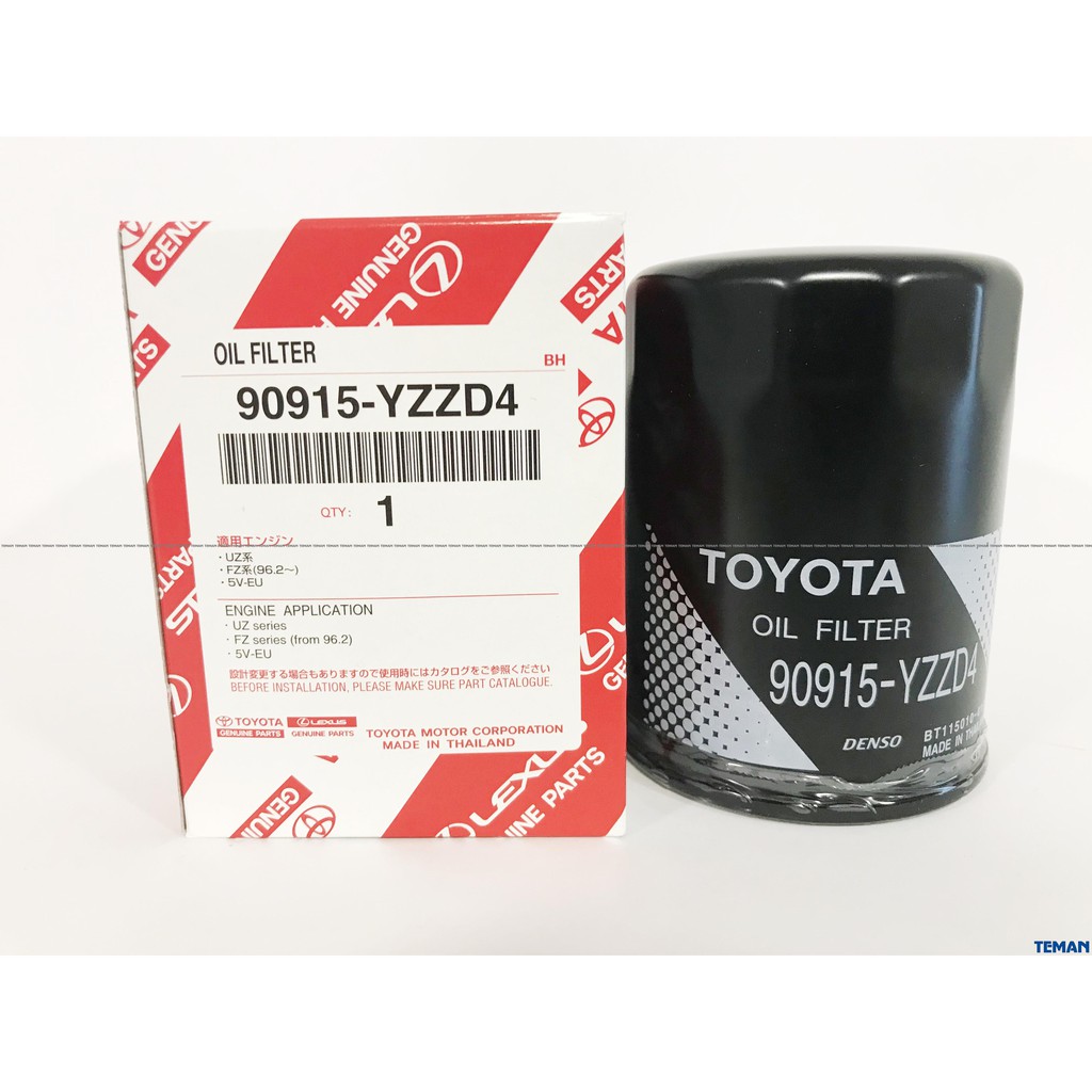 Lọc Nhớt/ Lọc Dầu Động Cơ Xe Fortuner/ Innova/ Prado/ Landcruiser/ Hilux/ Hiace (Mã: 90915YZZD4)