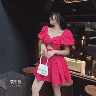 ĐẦM CUT OUT XẾP LY BIGSIZE