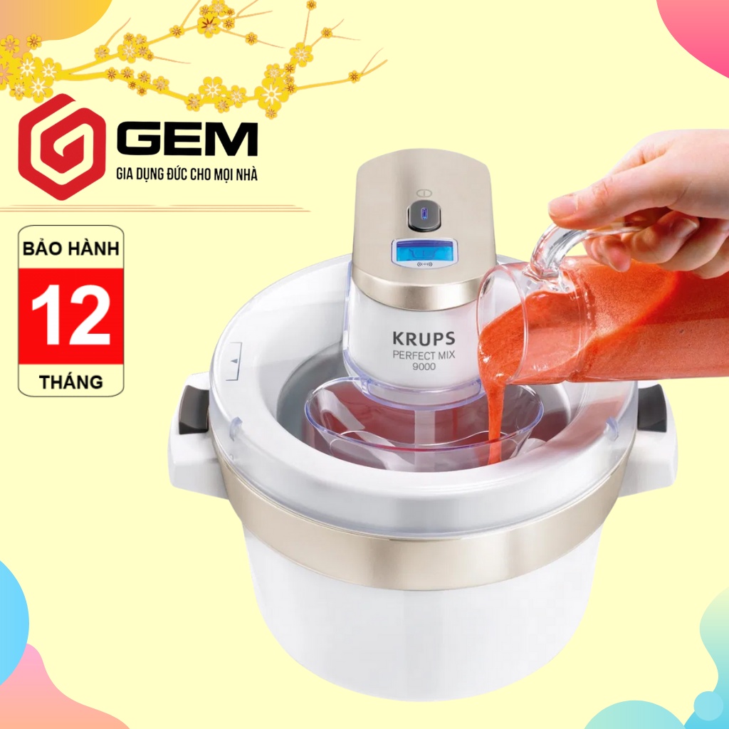 Máy làm kem Krups GVS241 Ice Cream Maker Máy làm kem đa năng Nhập Đức