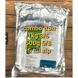 Combo đơn 1kg 3/5 , 500g 5/8 và 5 túi zip