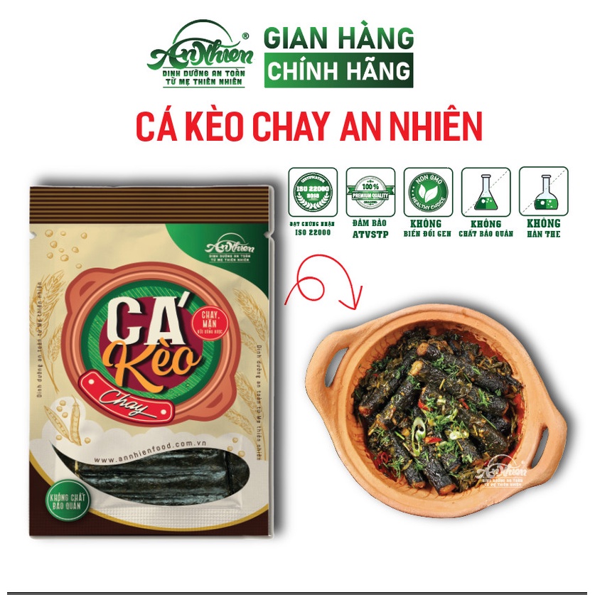 Cá Kèo Chay An Nhiên 500g, Thịt Chay,Thực Phẩm Chay, Thuần Chay Healthy