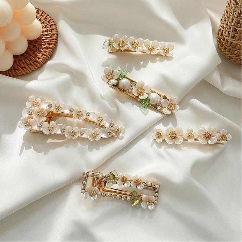 Kẹp TóC ĐíNh Kim Cương Giả PhốI NgọC Trai Giả ThờI Trang Cho Nữ