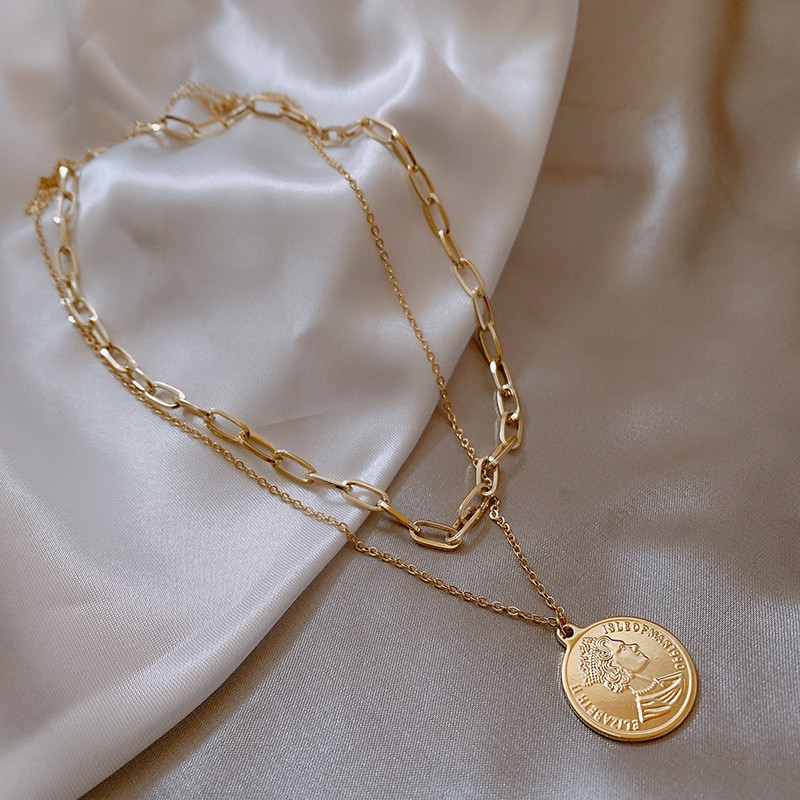 vòng cổ Hai Đầu Thiết Kế Đơn Giản Xinh Xắn Cho Nữ