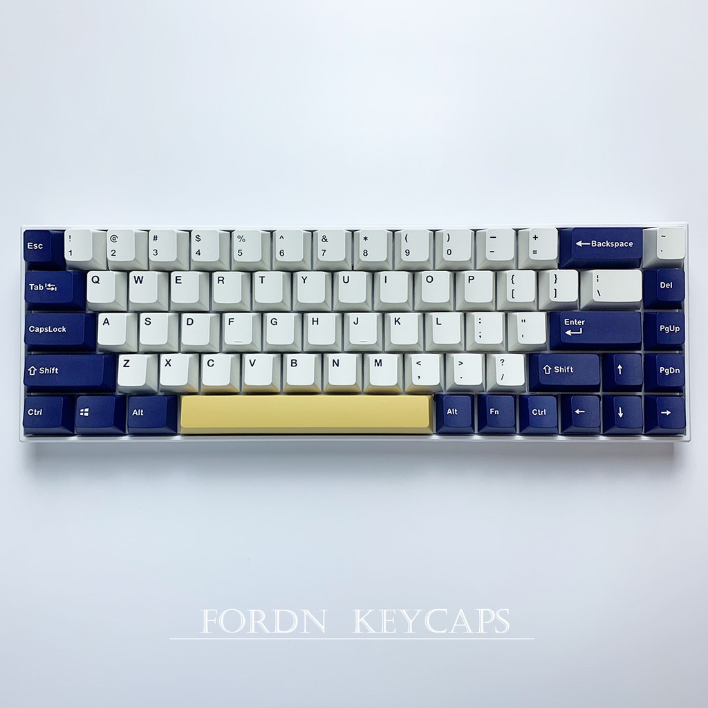 Bald thô sơ keycaps Chiều cao OEM Chất liệu PBT hai màu thủ công tinh xảo bắt mắt trong mơ