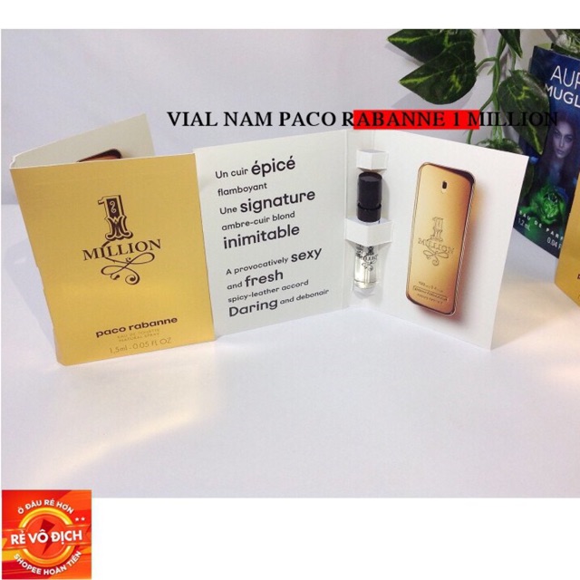 Vial Nước Hoa Nam 1 Million Paco Rabanne