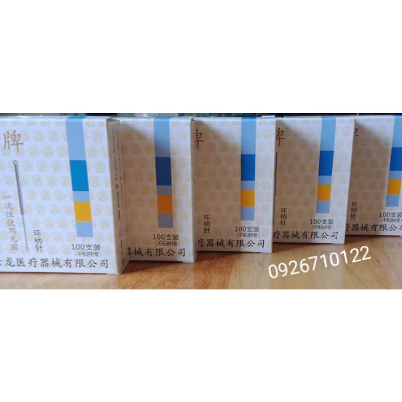 Kim châm cứu Vân Long vô trùng số 5,7,10 - hộp 10 vỉ 100 kim