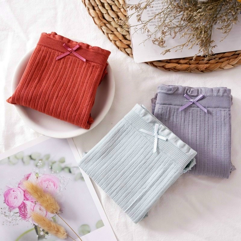 ❤ Quần Lót Nữ  Chất Xịn❤ Combo 5 Quần lót cotton dệt kim siêu êm chất dày dặn đanh vải