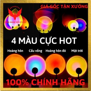 Đèn led tiktok HOT 2021, cơ mika chuyển đổi 4 màu hoàng hôn, cầu vòng, mặt trời xịn xò