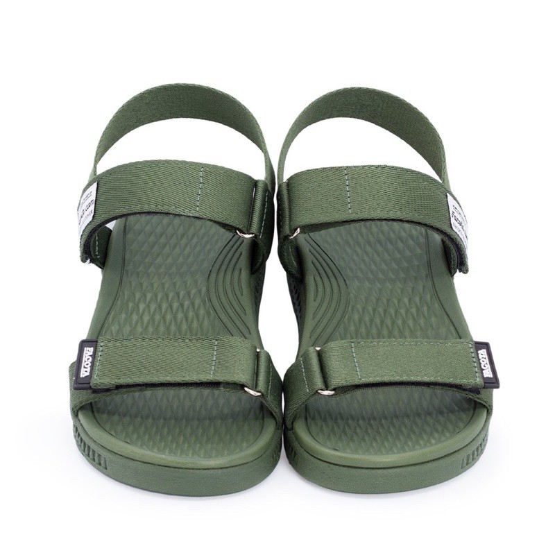 [Mã FASHIONT4WA2 giảm 10k đơn từ 50k] Sandal Nữ Quai Ngang Đi Học Thiết Kế Cao Cấp Full Rêu Facota SDN04