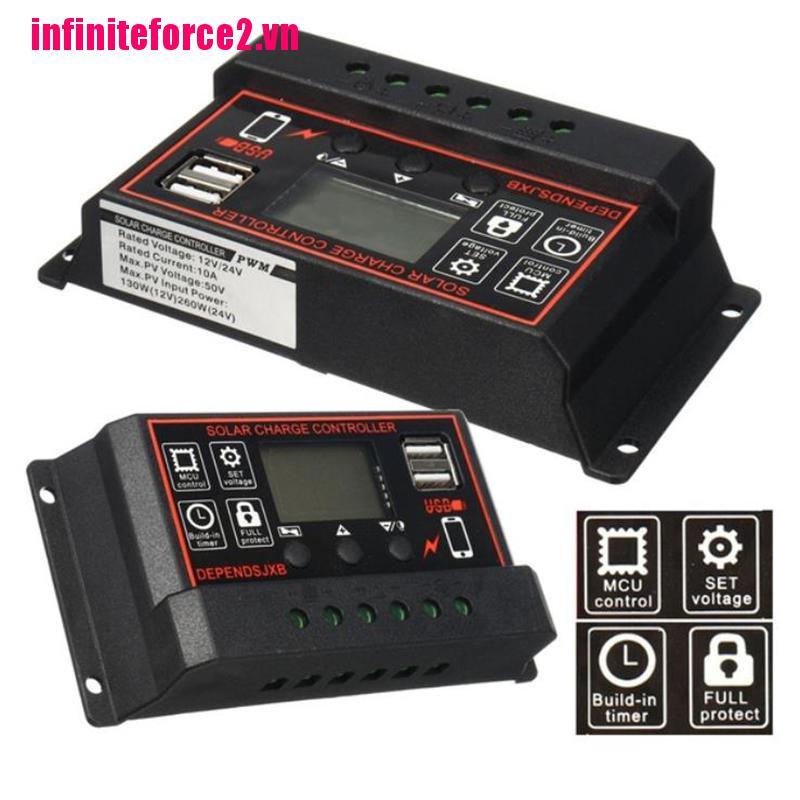Tấm Sạc Năng Lượng Mặt Trời 10a-60a Mppt 12v / 24v Chất Lượng Cao