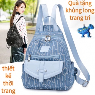 Ba lô đích thực ba lô thời trang nữ ba lô phiên bản mới của Hàn Quốc của lưới màu đỏ vải Oxford ba lô nhỏ ba lô của phụ nữ thường xuyên du lịch hoang dã ba lô