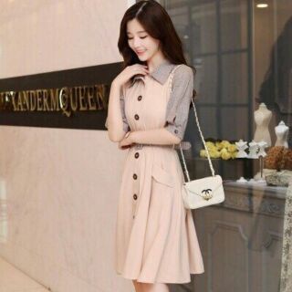 Đầm cổ sơ mi Cao cấp