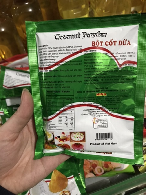 Bột cốt dừa 50gr