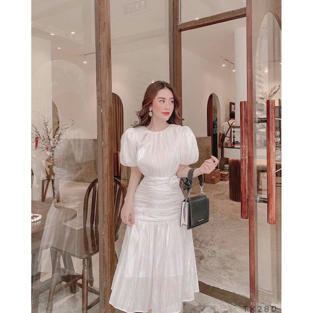 (SHIP 24H) Đầm Nhún Bóng Kiếng Dự Tiệc Siêu Sang | BigBuy360 - bigbuy360.vn