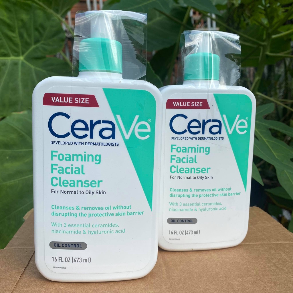 Sữa rửa mặt da dầu Cerave Foaming Facial Clearser 473ml