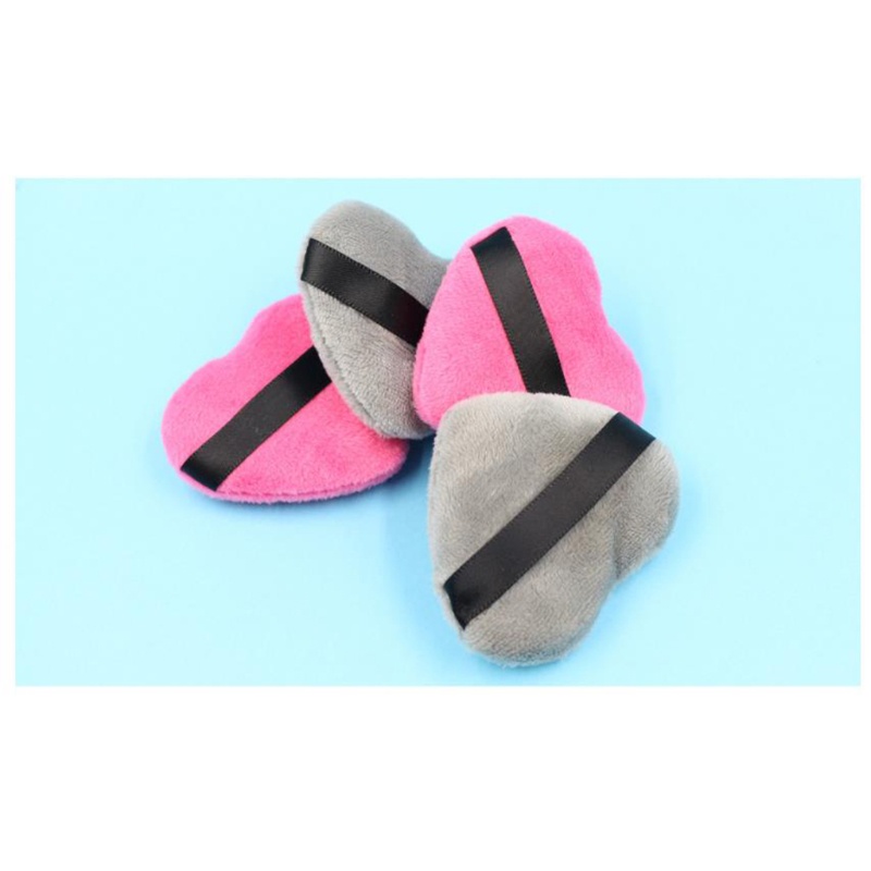 Mút Trang Điểm YOUYO Bằng Cotton Hình Trái Tim Kèm Dây Đeo Tiện Dụng