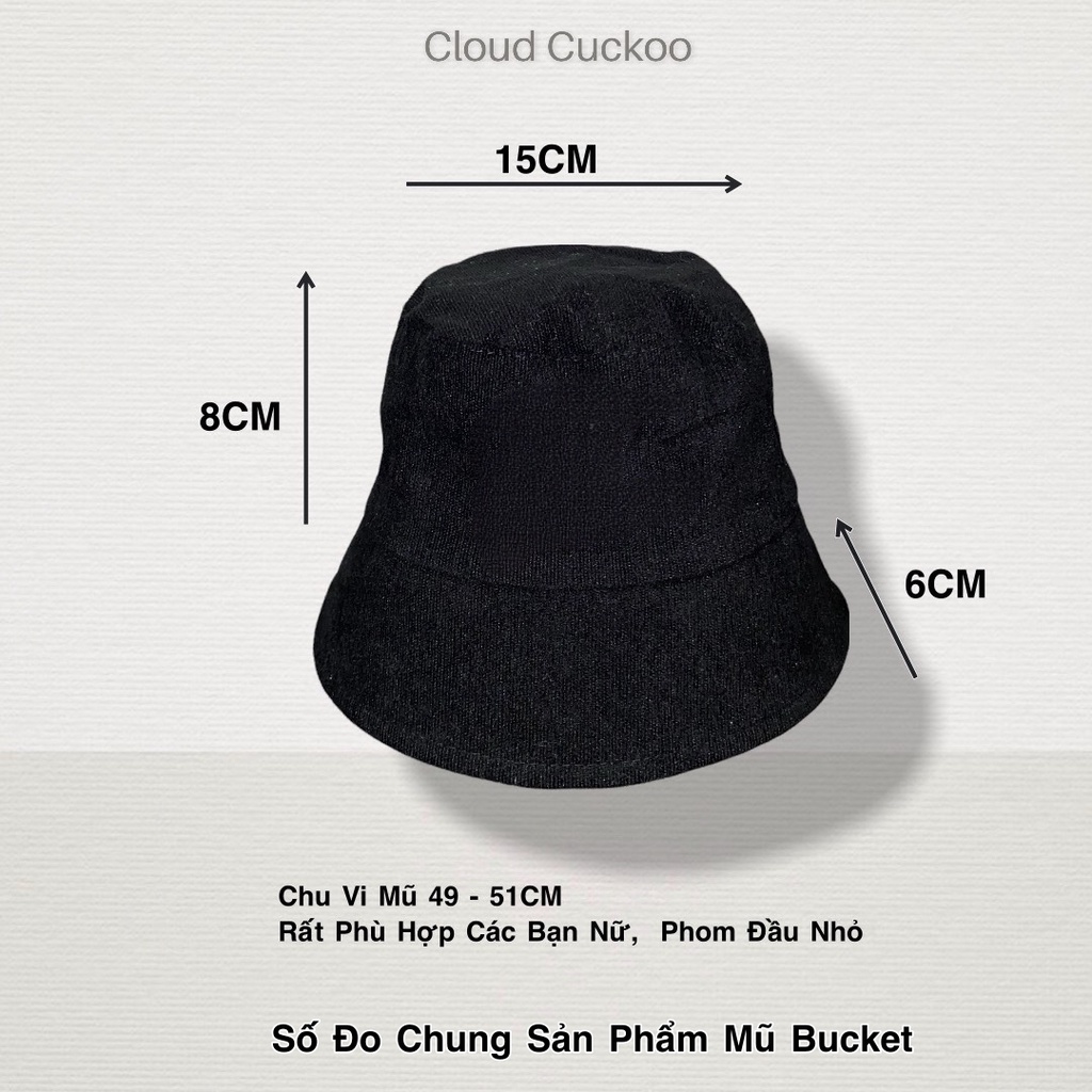 Mũ Bucket Loang Sơn Mầu Vàng Phom Mũ Phù Hợp Bạn Nữ Size Đầu Nhỏ - Mã Số: mbk81773