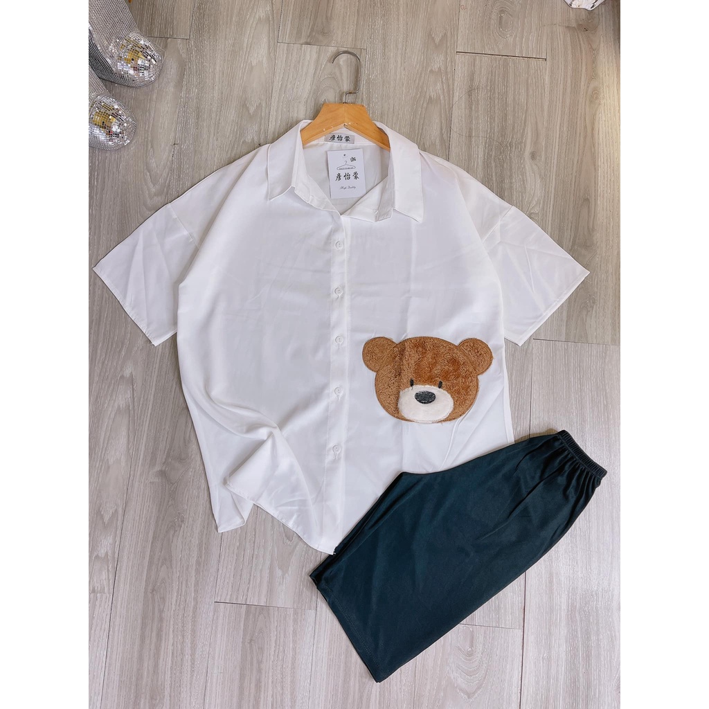ĐỒ BỘ SƠ MI NGỐ, ĐỒ BỘ SƠ MI TAY NGẮN, ĐỒ BỘ MẶC NHÀ, ĐỒ BỘ DỄ THƯƠNG, SET BỘ MẶC NHÀ,ĐỒ BỘ SƠ MI LỬNG, ĐỒ BỘ NGẮN
