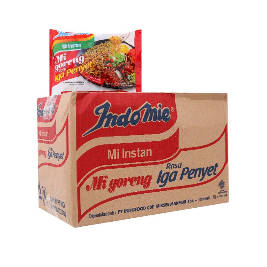 Mì xào khô Goreng Indomie thương hiệu Indofoods ngon số 1 thế giới 1 thùng 40 gói TGD