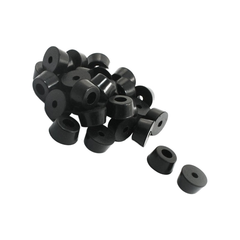 Set 30 chân cao su màu đen 13 mm x 7 mm