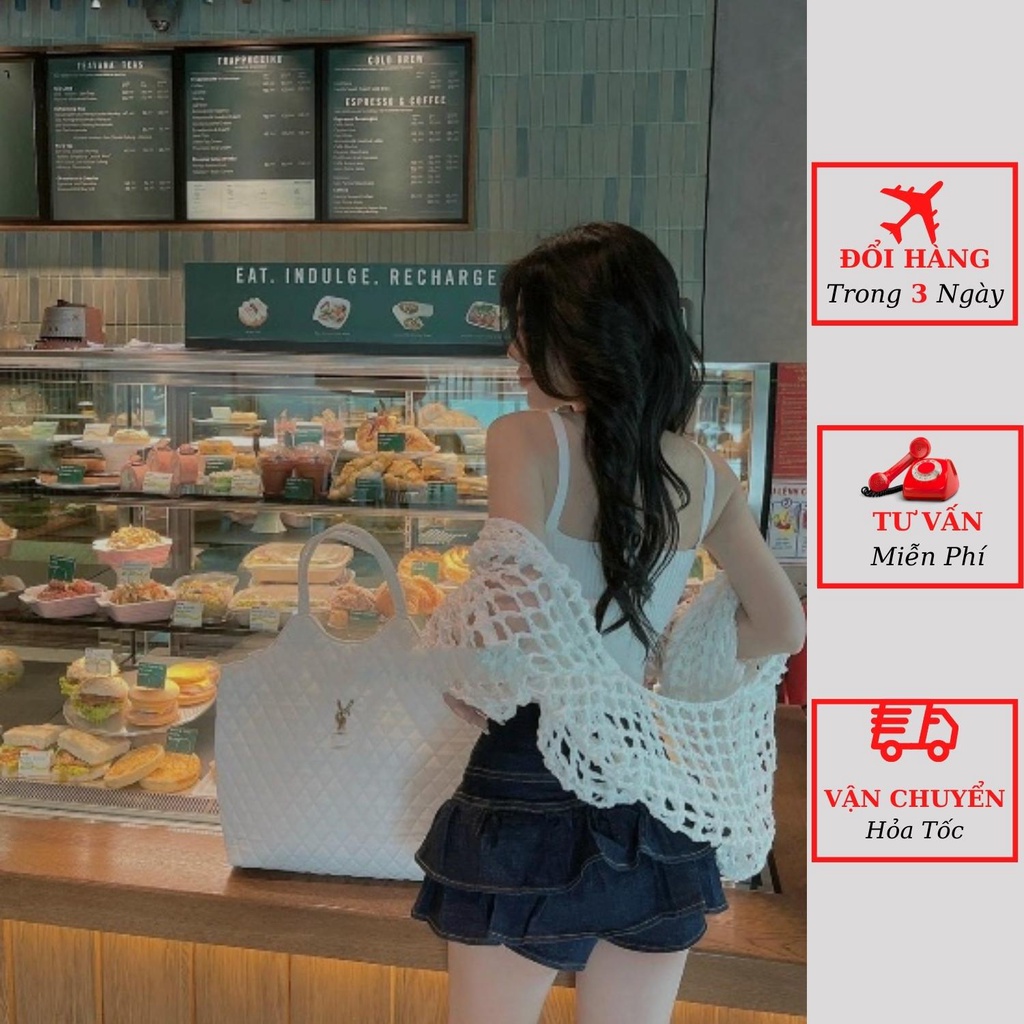 Set áo cardigan len lưới nữ kèm áo 2 dây croptop phong cách sexy đi du lịch mùa thu đông ulzzang Hàn Quốc