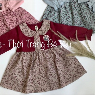 Váy len thô hoa nhí
