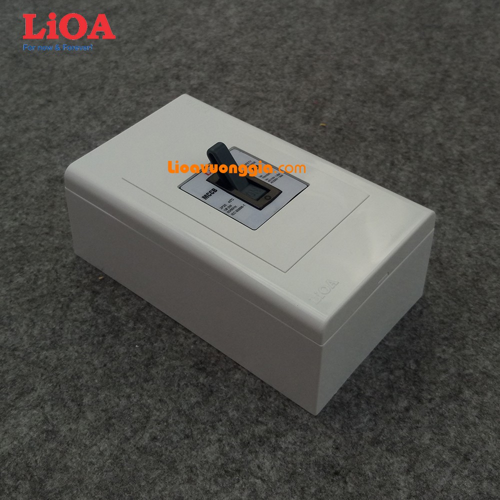 💥LiOA Chính Hãng💥 Combo cầu dao tự động an toàn APTOMAT LiOA 30A loại 2 cực 2 tiếp điểm - Lắp nổi lớn