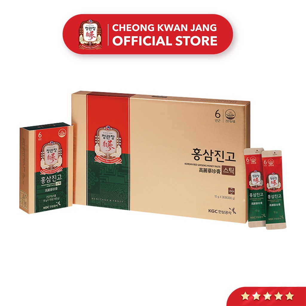 Tinh Chất Hồng Sâm Mật Ong Pha Sẵn KGC Cheong Kwan Jang Honey Paste (Hũ 100g - 500g - Hộp 10 x 30 gói)