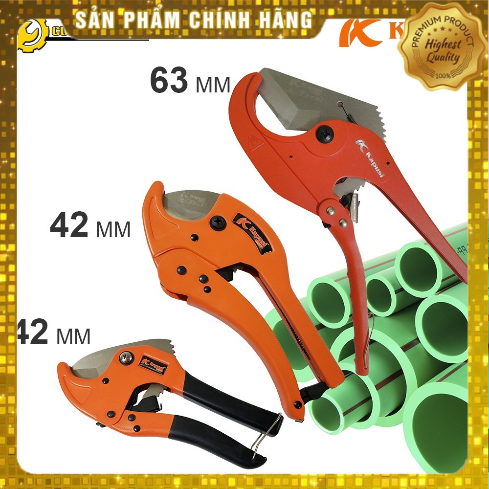 Kìm kéo cắt ống nhựa Nhật Bản Kapusi PVC, PPR, PE - Bảo Hành 24 tháng