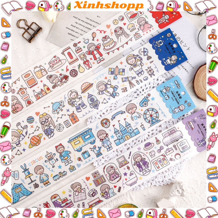 Sticker Trang Trí 39x6,5cm Nền Trắng