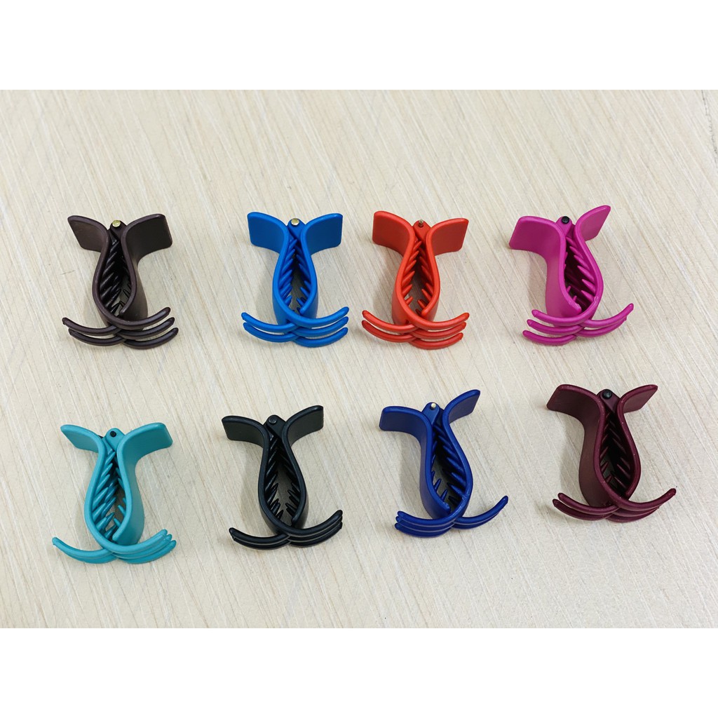 KẸP TÓC CÀNG CUA 3 RĂNG MÀU TRƠN XINH ĐẸP DỄ THƯƠNG ĐƠN GIẢN, phụ kiện làm đẹp tóc cho nữ bạn gái hàng tốt bền hair clip