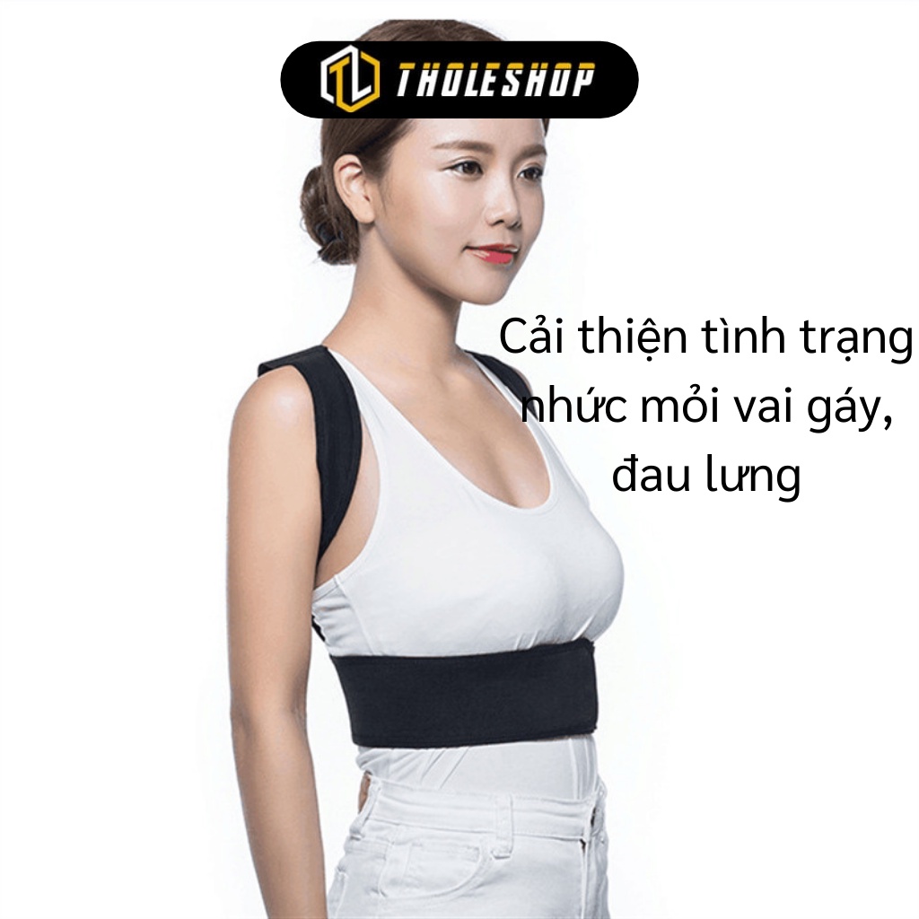 Đai Chống Gù Lưng - Đai Định Hình Cột Sống, Chỉnh Sửa Tư Thế Giảm Đau Mỏi Vai 8080