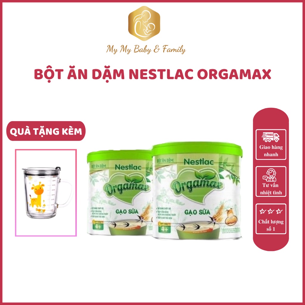 Bột ăn dặm NESTLAC ORGAMAX cho bé từ 6 tháng