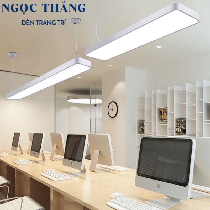 Đèn Led thả trần văn phòng siêu sáng Led 3 chế độ màu 60W 220V THCN218 Ngọc Thắng