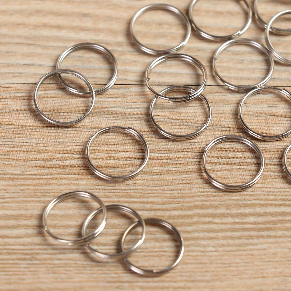 Set 50 Vòng Móc Khóa Bằng Hợp Kim Thép Không Gỉ Dùng Cắm Trại Ngoài Trời