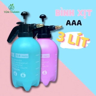 BÌNH XỊT TƯỚI CÂY 3 LÍT AAA PHUN THUỐC PHUN SƯƠNG ( NHỰA CAO CẤP , BÉC PHUN ĐỒNG )