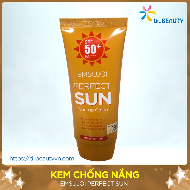 [BÁN CHẠY NHẤT] KEM CHỐNG NẮNG PERFECT EMSUJOI🌺Chống nắng hiệu quả🌺Dưỡng trắng lên Tone