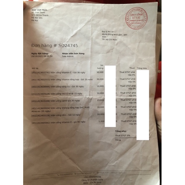 Viên uống rau củ D.HC Perfect Vegetable Premium Japanese Harvest 15 ngày