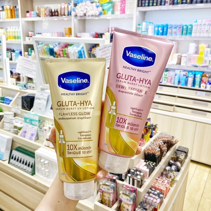 Sữa dưỡng thể Trắng Da Vaseline Healthy Bright Gluta HYA Serum Burst Lotion 10X Thái Lan - Chính hãng | WebRaoVat - webraovat.net.vn