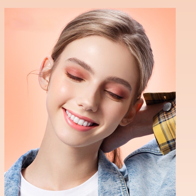 (Hàng Mới Về) Bảng Phấn Mắt 4 Màu Lì Và Ánh Nhũ Kết Hợp Trang Điểm Bắt Sáng Cho Nữ