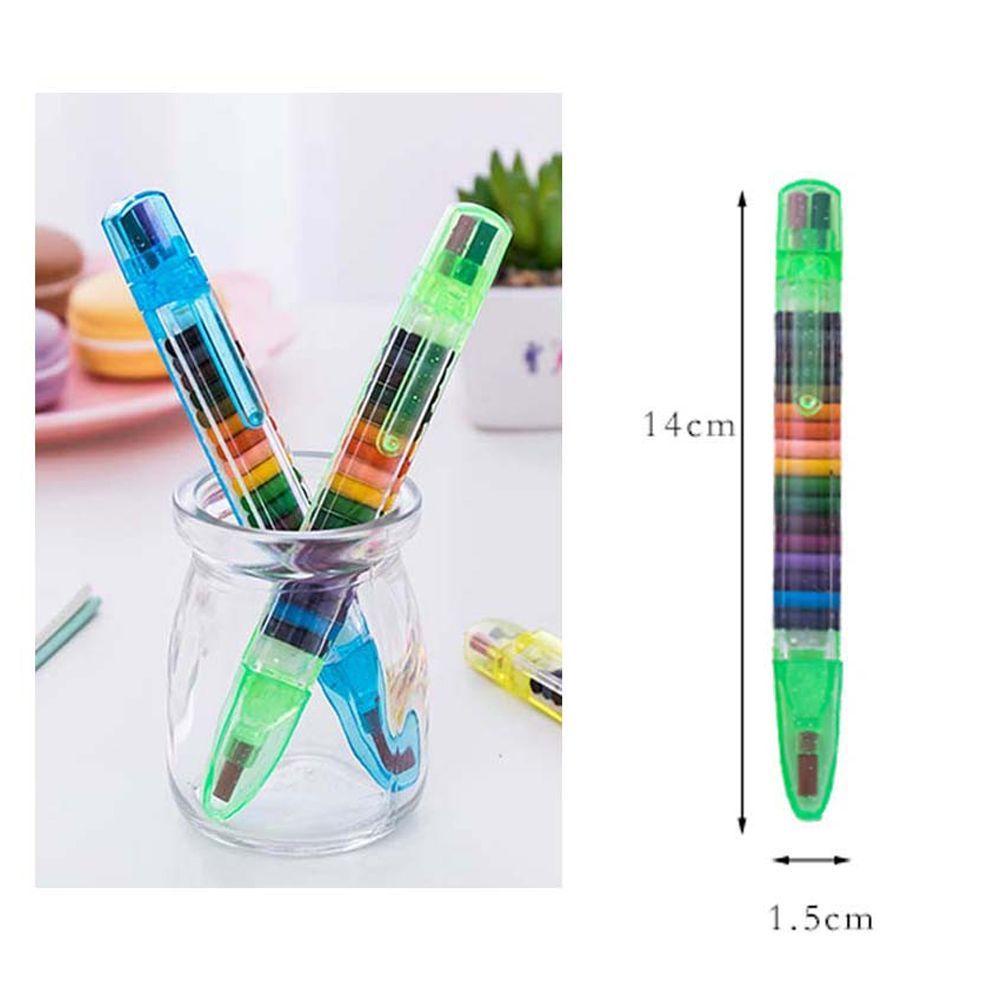 Bộ 20 Bút Sáp Màu An Toàn Không Độc Hại Dành Cho Học Sinh