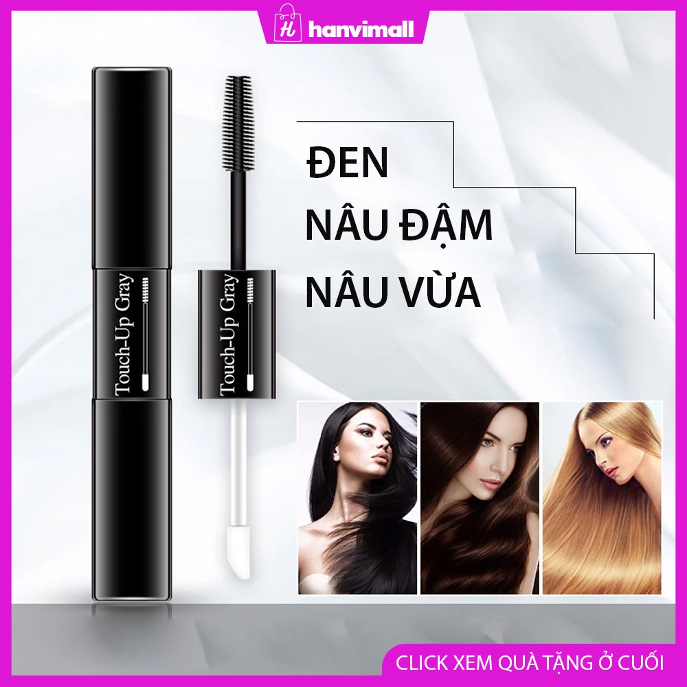 Nhuộm tóc tức thì, mascara nhuộm tóc ( màu nhuộm giữ tác dụng cho đến khi gội đầu) 새치커버 (커버일회용)