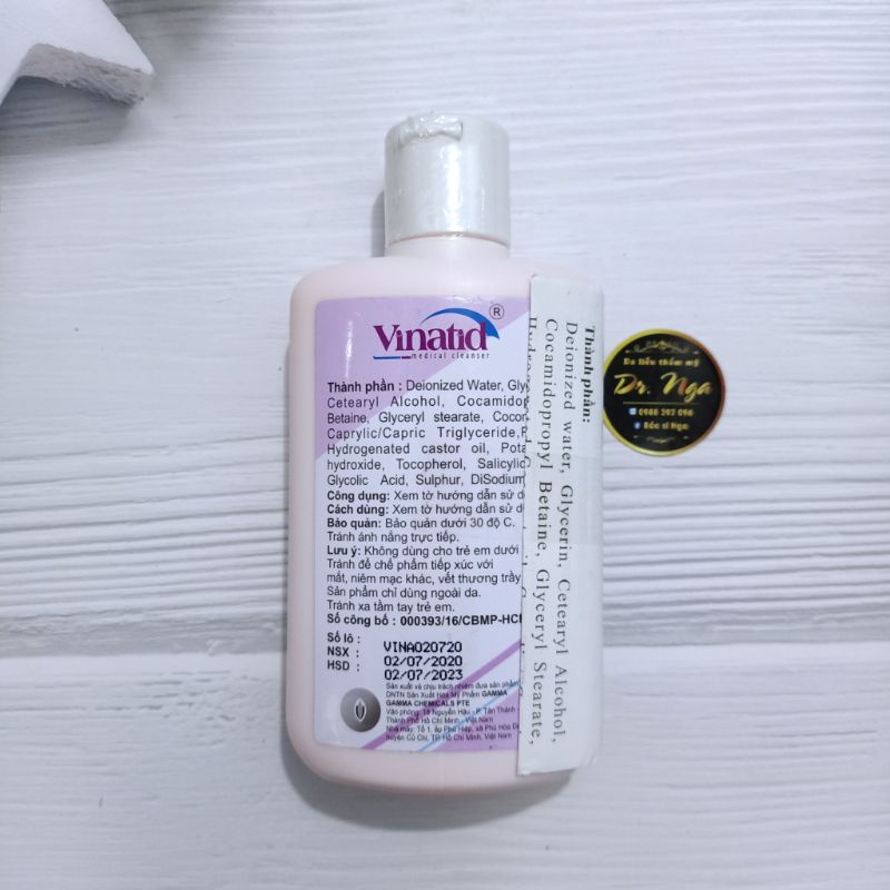 ✔️ Sữa tắm gội vinatid 150ml