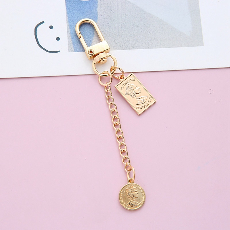 Lxsm Móc Khóa Hình Tròn Đính Ngọc Trai Nhỏ Nhắn Dễ Thương Dùng Làm Quà Tặng