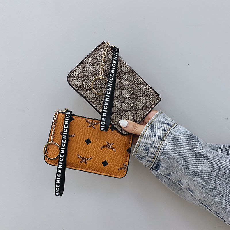 Ví Nữ mini Có Khóa Kéo Phong Cách retro 2021