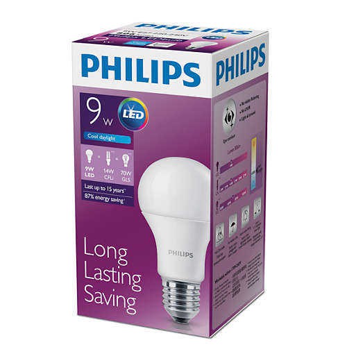 Bóng Đèn Esential LED Bulb Philips 9W E27 6500K 230V A60 Philips